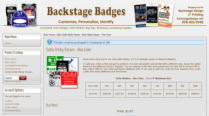 Backstage Badges Shopping Cart